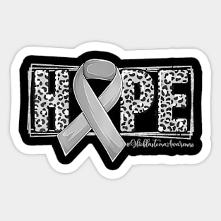 Glioblastoma Leopard Glioblastoma Awareness Sticker